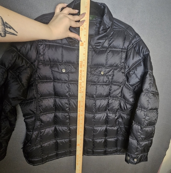 Woolrich Womens Plus 2XL Goose Down Filled Puffer Coat Jacket Black Quilted - Picture 13 of 16